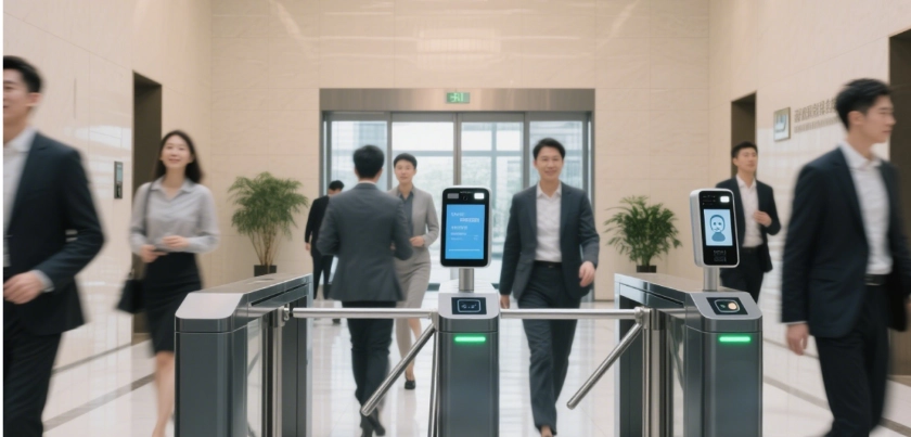 multimodal biometric access turnstile