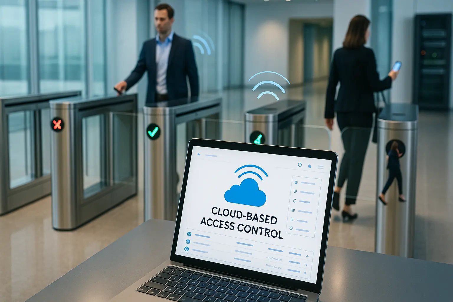 cloud-based access control gate