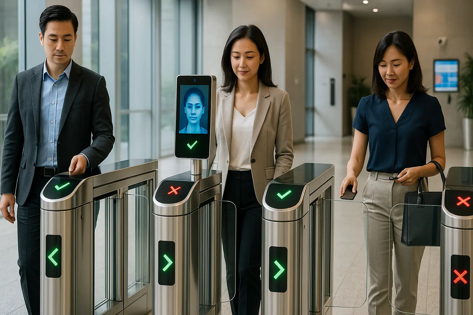 Singapore smart speed gate turnstile system