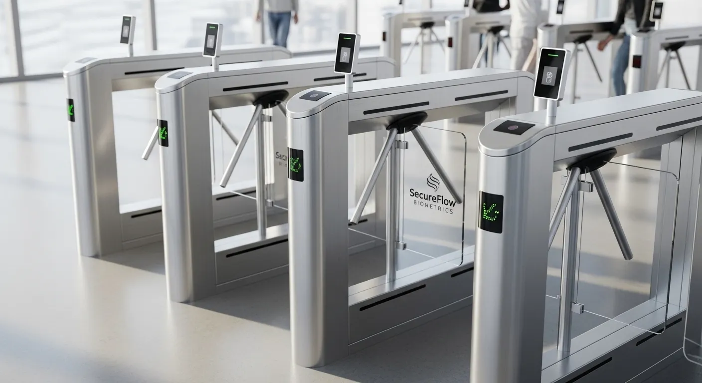 biometric pedestrian turnstiles gate supplier
