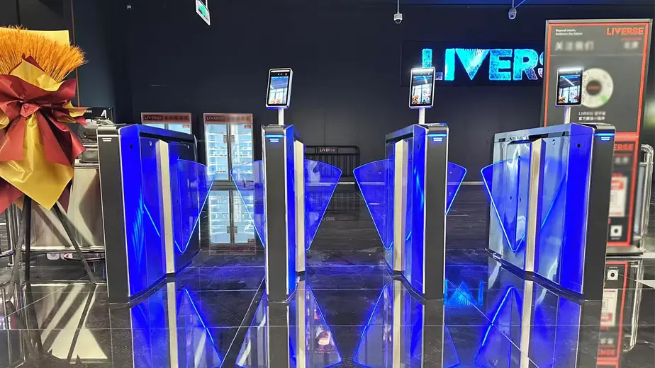 Smart Flap Barrier Turnstile with Facial Recognition