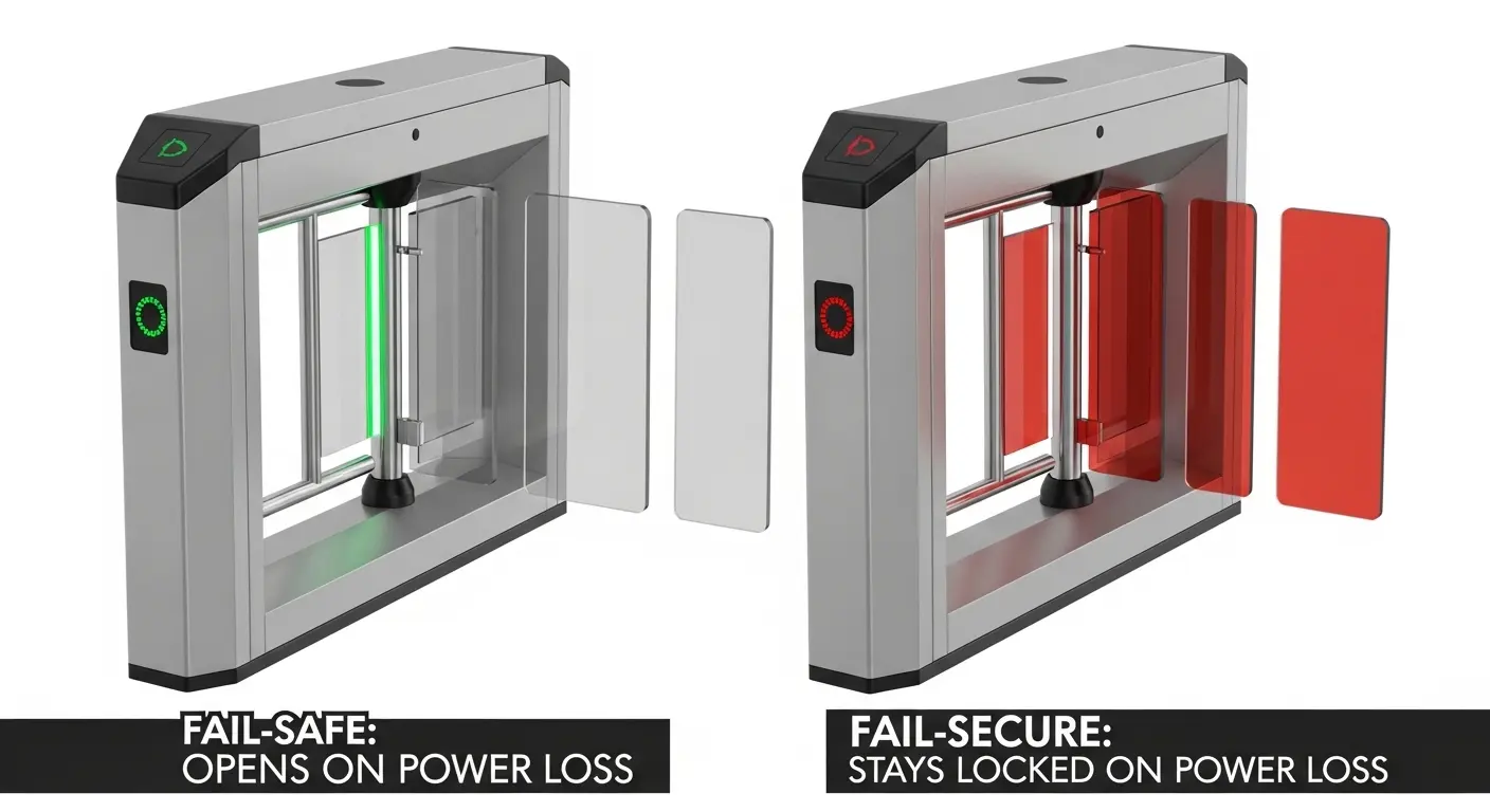 fail safe turnstile gate