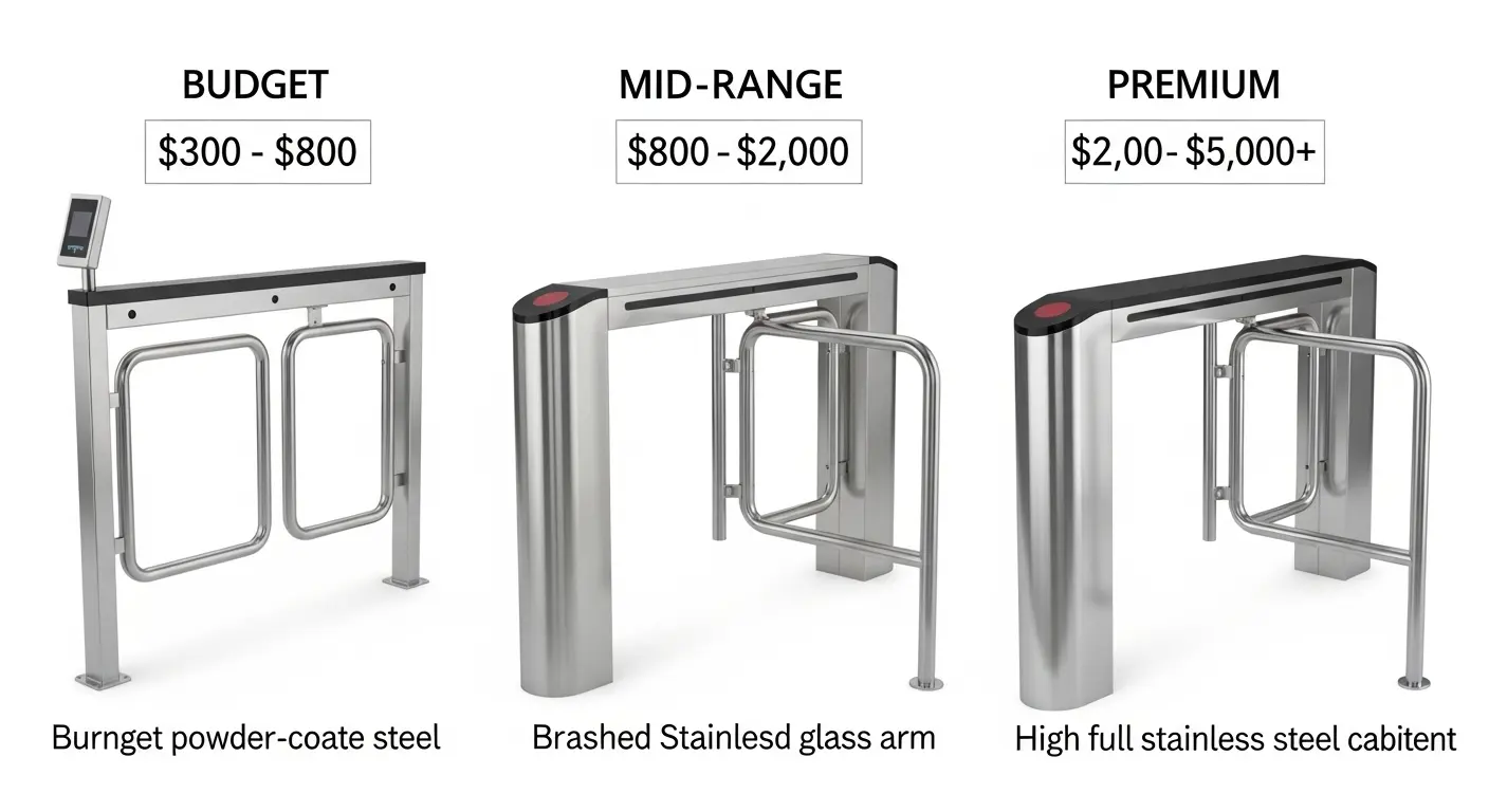 swing barrier gate price