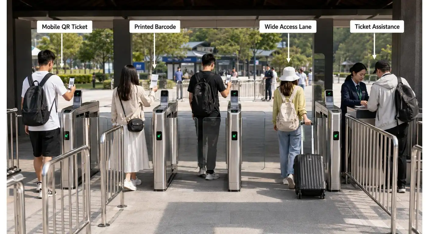 Barcode Turnstile Gate