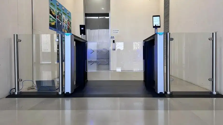 Flap Barrier Turnstile Gate Solutions For Office Building