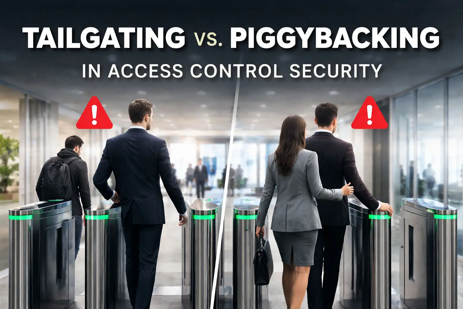 Tailgating vs. Piggybacking: Understanding the Hidden Threats to Access Control Security